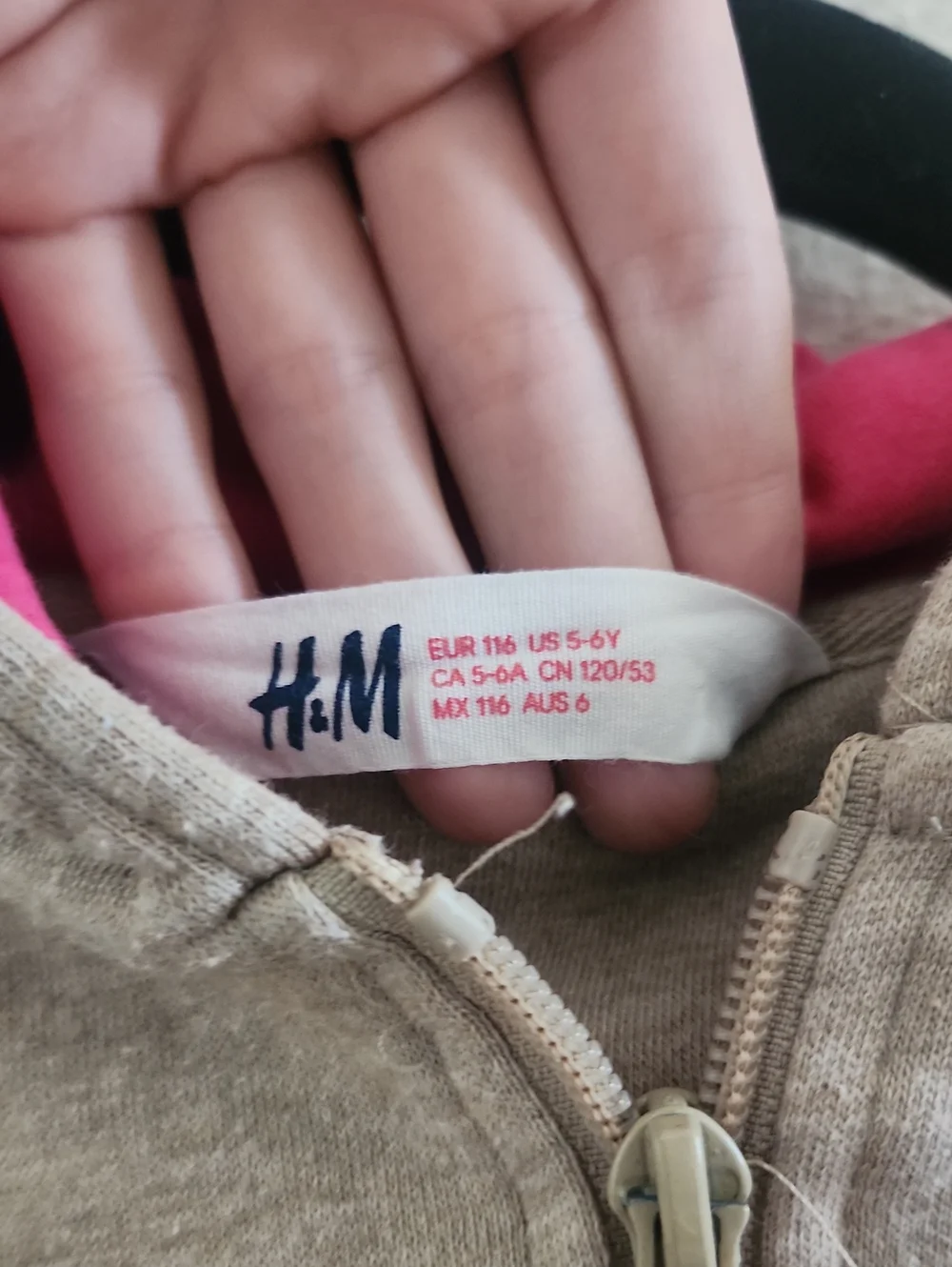 H&M Beige Hooded Kids Reindeer Onesie 5-6Y